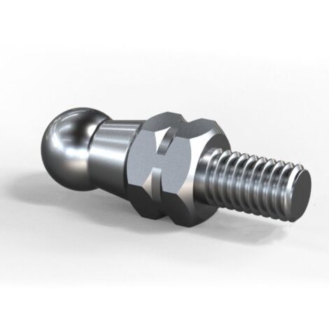 Foot Pegs for Motorcycle, Pedal Floor Nail Screw Motorcycle Universal 6 mm Pedal Limit Bolt High Hardness Stainless Steel Pedal Screw Motorcycle Footrest Accessories, Silver, 20 mm (1/5)