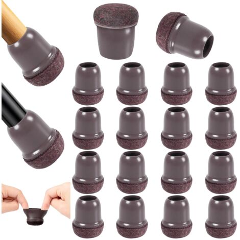 16 Protege Pied de Chaise, Protection Pied de Chaise Silicone, Petit Patin de Chaise Protecteurs, Silicone Chaise Casquettes Pieds, Embout de Chaise (1/5)