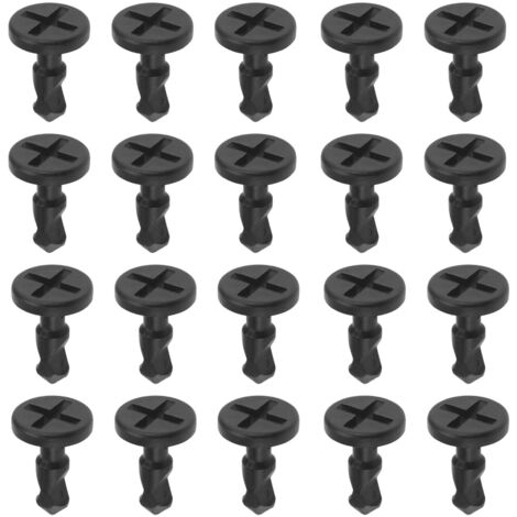 20pcs Clips à Vis pour Plaque de Couvercle de Compartiment Moteur Compatible avec Cayenne 2003-2010 15,7 X 24 MM OE 95557271000 Clip de Montage Moteur Accessoires de Voiture Noir (1/5)
