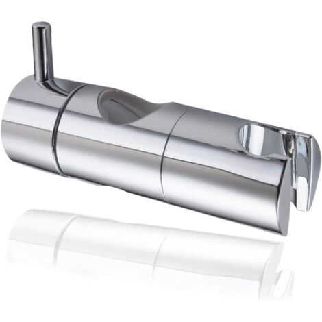 Support Pommeau Douchette, Accroche Douche à Main Ventouse, Fixation Pommeau Douche Mural, Curseur Douche Universel Remplaçable Curseur (22mm, Argent) (1/5)