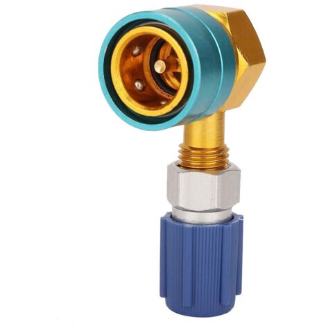 Accessoires de climatisation de voiture, adaptateur de coupleur rapide latéral basse tension R1234YF à R134A pour la plupart des voitures européennes et américaines (1/5)