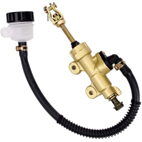 Motorcycle Hydraulic Cylinder Universal Rear Foot Brake Master Cylinder Pump with Tank for Motorcycle Dirt Bike ATV (1/5)