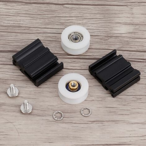 Pièces de Rechange de Roue de Porte de Serre. roulettes de Porte - Kits de Remplacement de Roues for Porte de Serre de 22mm Halls (1/5)