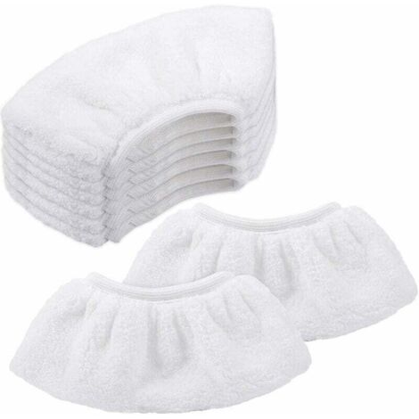8 PCS Bonnettes Microfibre pour Krcher. Chiffons pour Buse à Main Accessoire pour Nettoyeurs Vapeur SC 1. 2. 3. 4. 5 (1/5)