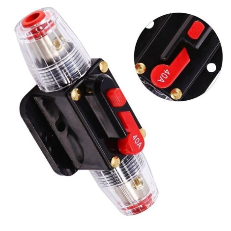 1pc 12V DC 40A Disjoncteur Réinitialiser Fusible Réarmable Pratique Utilisation Facile pour Voiture (1/5)