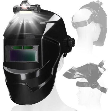 Vraie Couleur Masque De Soudure Automatique.Casque Soudure Auto Assombrissement Solaire Grande Vue Casque de Soudure.A (1/5)