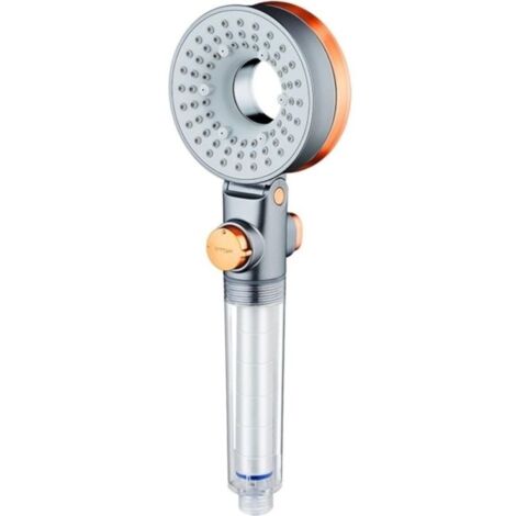 Pommeau de douche filtré avec jet portatif pour le soin de la peau et des cheveux. pommeaux de douche haute pression avec filtres pour eau dure. ensemble de pommeaux de douche Hydro Jet comprenant (1/5)
