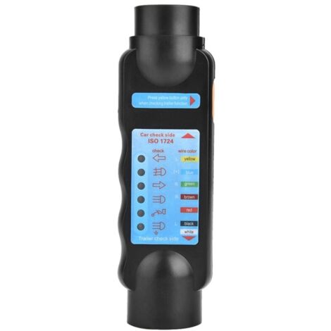 Connecteur de remorque 12V 7 broches – Câblage plug-and-play – Compatible voitures commerciales et remorques – Testeur inclus (1/5)