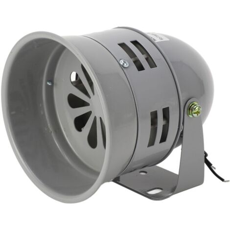 Sirène d'alarme industrielle 120dB – Alimentation 40W – Coque métal gris – Installation fixe pour environnements critiques (1/5)