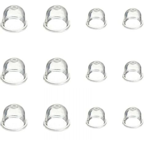 12 Pièces Carburateur Amorce Pompe Ampoule 19 mm et 22 mm Poire Pompe Amorcage Accessoires de Carburateur pour Debroussailleuse Tronçonneuse Souffleur Tondeuse (1/5)