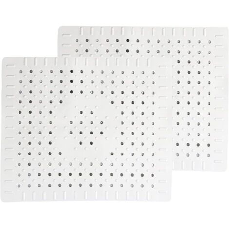 Lot de 2 tapis de protection pour évier en caoutchouc antidérapant – Dimensions 31 x 26 cm – Facile à nettoyer et à couper (1/5)