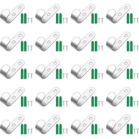 Lot de 20 Crochet Bache pour Bâche De Remorque. 44 x 21 x 16 mm Attache Bache. Crochet pour Bache pour Remorque. Accessoires De Remorque De Voiture (1/5)