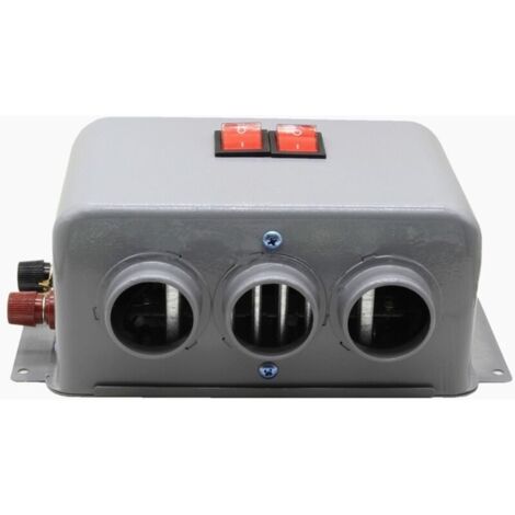 Chauffage de voiture 24 V. 600 W-800 W 3 Trous chauffage rapide plus chaud givre élimination Dégivreur de Pare-brise Chauffage Automatique Ventilateur Désembuage Dégivreur Réchauffeur D'hiver Rapide (1/4)