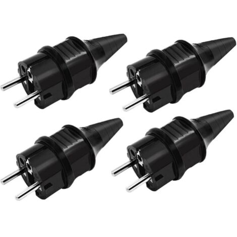 Fiches de rechange prises électriques mâles standard 4 x 16A – Caoutchouc IP44 étanche – Pour environnements humides – 250V (1/5)