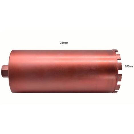 Couronne Diamant Ø 102mm pour carotteuse Forage à Sec et Humide Trépan Diamant Maçonnerie Béton carotteuse