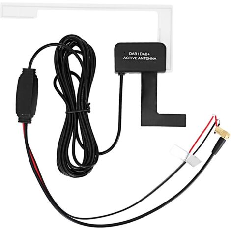 Antenne de Voiture Fil de Voiture de 3 Mètres Antenne Dissimulée par Patch Radio Numérique 20db Adhésif Antenne Dab SMB 12V (1/5)