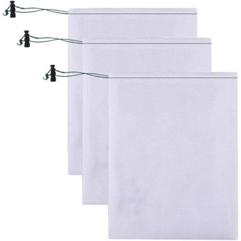 Lot de 3 Sacs de Nettoyage de Piscine 55x35 cm Sac filtre à Mailles Fines Entretien de Piscine Pour Aspirateur de Feuilles de Piscine Filtre de bassin (1/5)