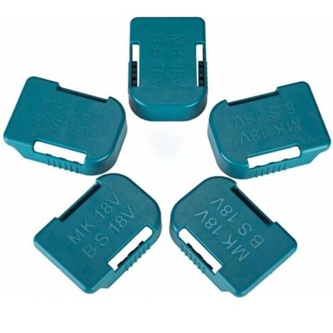 Lot de 5 supports de batterie pour batterie Makita 18 V. également pour support de batterie Bosch 18 V. compatible avec les batteries BL1830 BL1840 BL1850 BL1860 BAT609 BAT622