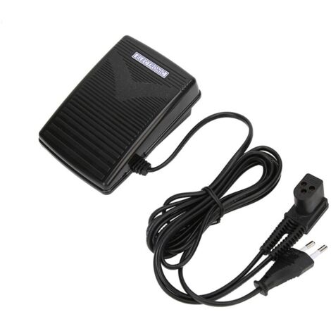 Pédale de commande au pied 220V – Cordon d'alimentation pour machine à coudre Singer 974 – Contrôle de vitesse variable – Poids 286g (1/5)