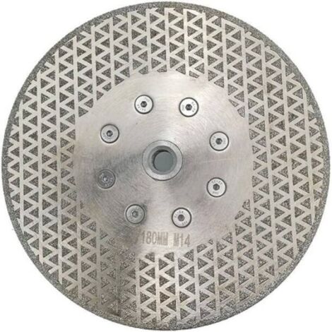 Disque diamant pour meuleuse 180 mm – Double face électroplaqué – Pour marbre. granit et carrelage – Haute efficacité de coupe (1/5)