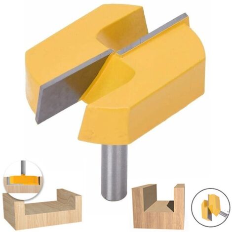 Fraise de queue 8 mm – Fraise pour défonceuse et affleureuse – Nettoyage et rabotage bois – Alliage haute qualité 57 mm (1/5)