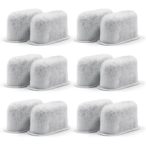 Lot de 12 filtres à charbon actif pour machine à café – Remplacement non tissé – Élimine chlore et impuretés – Améliore le goût des boissons (1/5)
