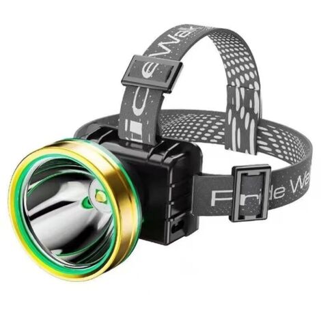 Projecteur LED rechargeable ultra-lumineux avec lampe frontale à piles et interrupteur à capteur pour jardin. camping et pêche de nuit (1/5)
