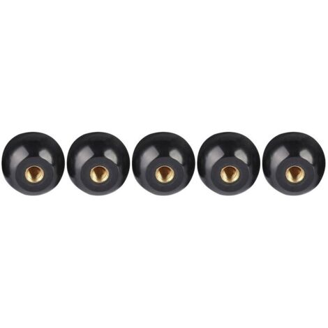 5 pièces noir bakélite boule levier bouton cuivre Insert M12 40 remplacement de Machine-outil