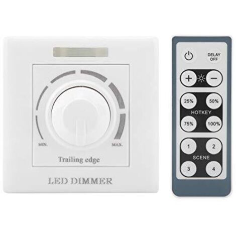Variateur d'intensité LED 220V 200W – Télécommande infrarouge – Gradation précise pour éclairage adaptable – Installation facile (1/4)