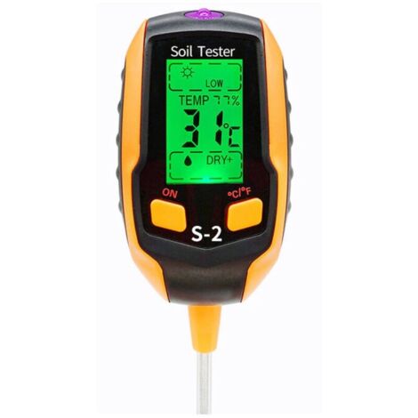 Sol Ph mètre 5-en-1 testeur de sol humidité numérique plante thermomètre Test humidimètre pour plantes en pot jardins pelouses (1/3)