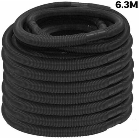 Tuyau d'aspiration de piscine 6.3 m – Diamètre 32 mm – Résistant aux UV et au chlore – Flexible pour nettoyage et circulation d'eau (1/5)