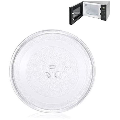 Plateau Tournant Micro Onde 25.5 cm Verre Micro-Ondes Universel avec 3 Fixations Convient.Assiette pivotante universelle pour micro-onde (1/5)