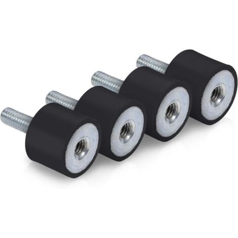 Isolateur antivibrations en Caoutchouc M6 de Vibrations Fixe l'amortisseur Silentblock Bobbins Bateau Voiture Pack 4(VD2015 M618)-Silent Bloc