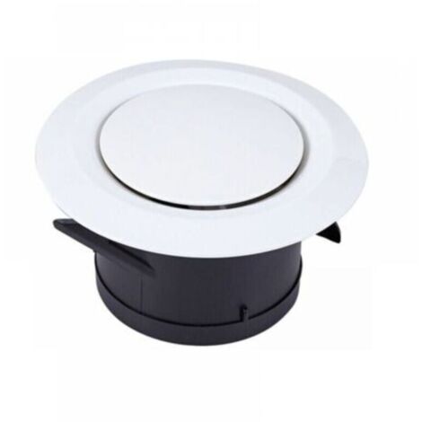 Bouche VMC Ø120mm – Grille de ventilation orientable en ABS – Installation facile au mur ou plafond – Idéale pour salle de bain et cuisine
