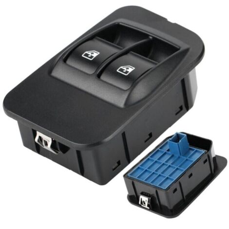 Interrupteur lève-vitre électrique – Bouton de commande avec fonction anti-pincement – Compatible Peugeot Bipper – Plastique robuste