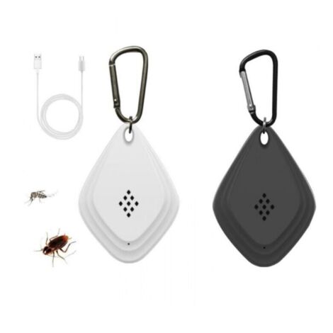 Répulsif ultrasonique anti-moustique portable – Technologie avancée 6 bandes – Chargement USB – Protection jusqu'à 60m² (1/5)