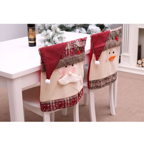 Housse de chaise de noël. housse de protection pour chaises. siège de fête. (1/5)