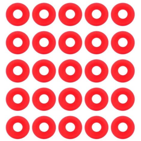 25Pcs Joints Grolsch en Silicone Rouge pour Swing Flip Top Bouteille Home Brew Bière Bouteille Joints Silicium Grolsch Cap Swing Top Bouteille Rondelle Joint