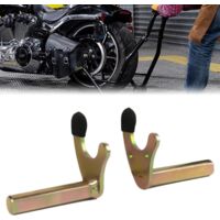 Fork Bracket for Motorcycle Stand Fork Bracket for Mounting Bracket Shoe Bracket for Oscillating Adapter Oscillating Lifting Hook for Motorcycle Jack (Square Tube in