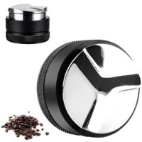 Coffee Dispenser 51mm, Tamper 51mm, Coffee Tamper 304 Pressed Cloth Powder Stainless Steel for Espresso Coffee Machines
