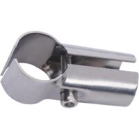 Connecteur de Tube En Acier Inoxydable, Raccord de Tuyau Joint de Serrage pour Tuyau Rond Diamètre de 25mm, Abris de Fleurs, Main Courante, Garde-Corps, 2 voies
