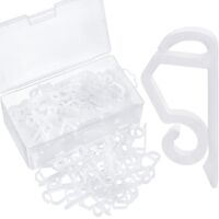 Christmas Light Clip Outdoor Gutter Hook Outdoor Light Clip Weather Resistant Holiday Light Clip for Christmas Decoration (White, 120)