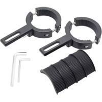 2 pièces Support Phare Moto, Supports de Fixation de Lampe de Fourche Avant (38 mm à 60 mm), Upport de Phare Universel Pour Guidon de Moto, Support de Fixation de Phare Antibrouillard