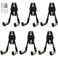 Heavy Duty Garage Hooks Storage Utility Hooks Storage Organizer for Garden Tools Storage Steel Wall Hooks (Small U-Hook)
