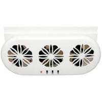 Car Exhaust Fan 3 Fans Solar Powered USB Air Circulation Fan Silent Radiator Cooling Fan Automobile
