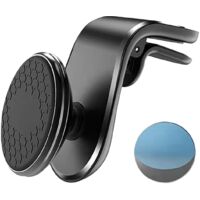 Magnetic Car Phone Holder, Magnetic Cell Phone Mounts 360° Rotation, Magnetic Phone Holder for Car Type L(Black)