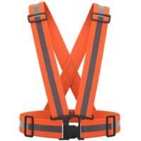 High Visibility Reflective Safety Vest Adjustable Safety Vest for Running, Biking, Motorcycle