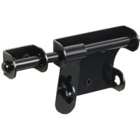 Sliding Gate Latch for Shed Door Wooden Fences Barn Doors Yard Outdoor Latch 6 Inch (Black)