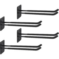 4 Pack Large Heavy Duty Garage Hooks Garage Tool Storage Rack Wall Mount Tire Rack Ladder Hook Garage Organizer for Wheel Carrier (4)