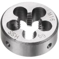 Round Thread Dies, Metric Thread M16 x 2 (Right), High-Speed Steel (HSS) Screw Cutting Die Repair Tool